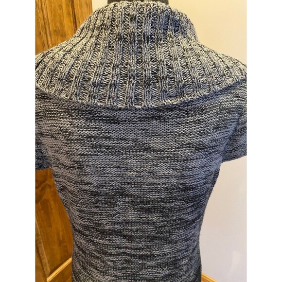 L.E.I. Gray Black Knit Dress Junior Size XL Cowl Neck Stretch Comfortable Chic - Picture 5 of 10